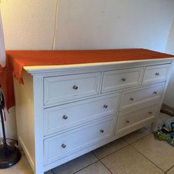 White Dresser With Mirror 