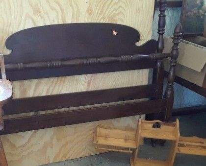 Antique full size bed frame from the 1900