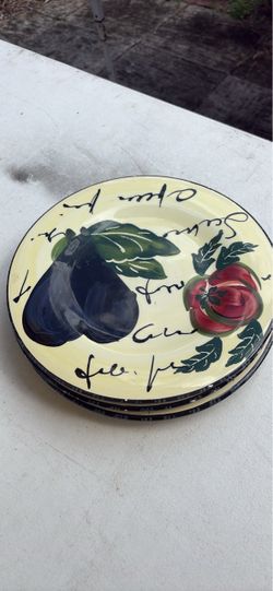 3 Dinnerware Plates For Sale