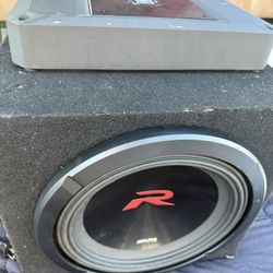 ALPINE R2 12” SUBWOOFER  + ALPINE R2 AMPLIFIER