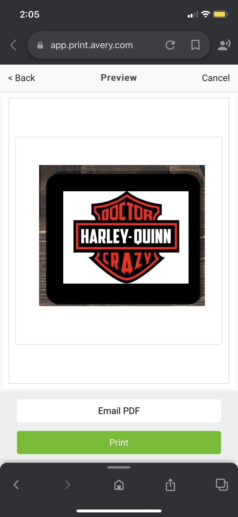 Harley Quinn Mouse Pad