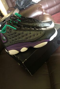 Retro jordan 13 size 4y $80 7 years old but still look new!