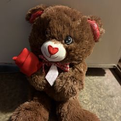 teddy bear with rose