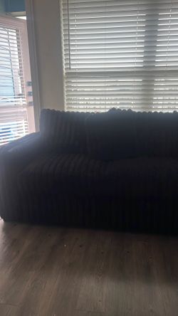 Black sectional couch