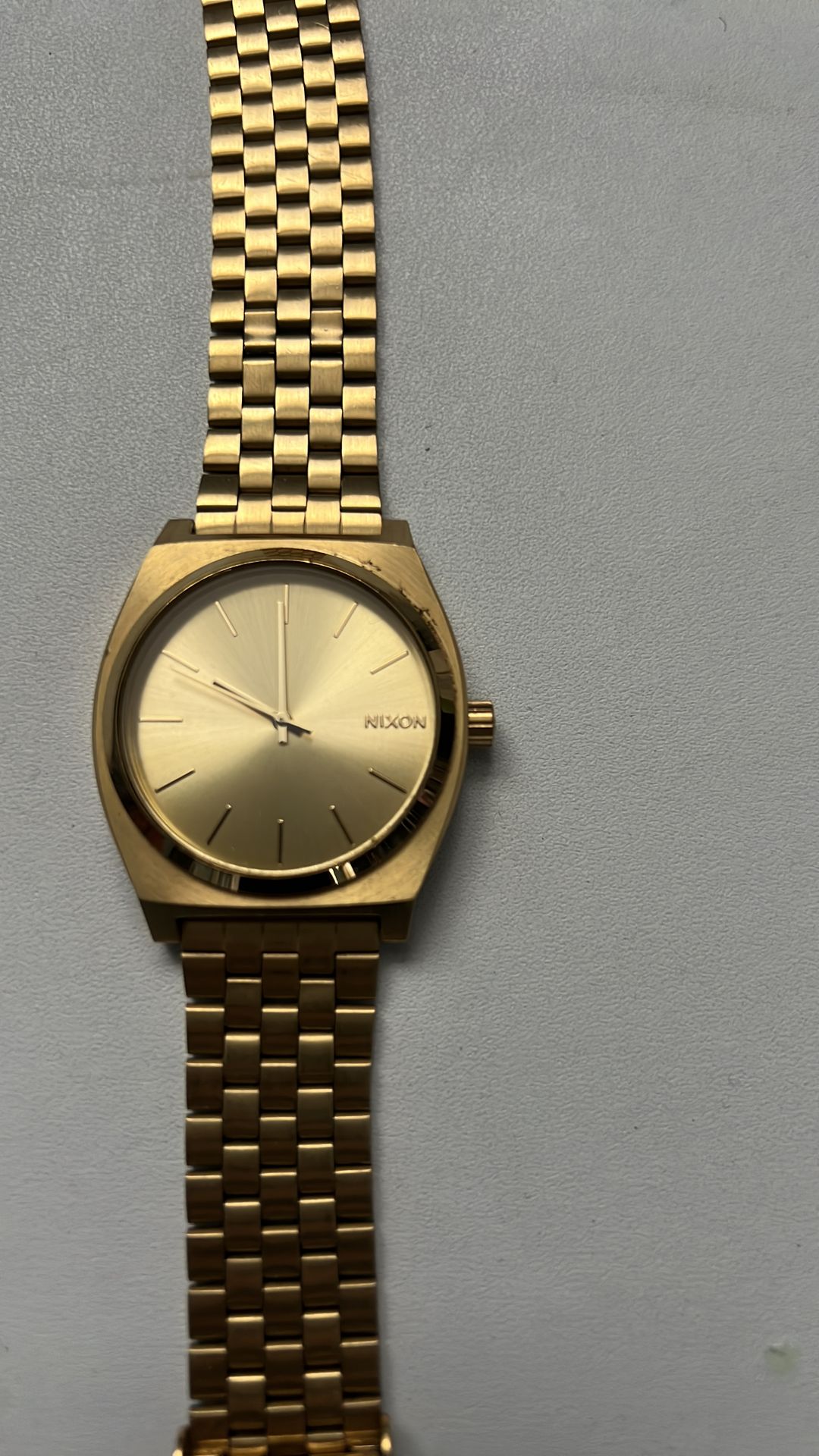NIXON time teller gold watch , fully functioning