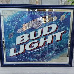 Bud Light Mirror Sign 