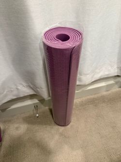 Purple yoga mat