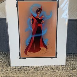 Disney Aladdin Jafar On Sand Print
