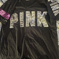 Bunch of "PINK" T-shirts. Size XS. $15/ea.