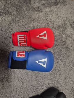 18oz leather title boxing gloves