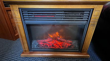 Hampton Bay Electric Infrared Fireplace Heater – 1500W