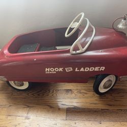 1950s BMC Pedal Car City Hook Ladder ALL ORIGINAL