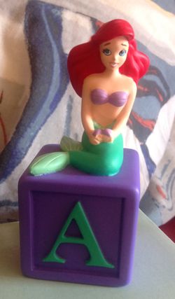 ARIEL Disney Alphabet Fun Blocks Figurine -A is for Ariel.