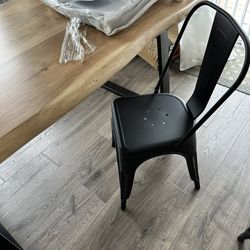 Black Metal Chairs (6)