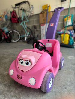 MUST GO – Step2 Push Around Buggy Pink Ride-On Car – Working Condition