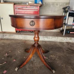 Antique Round Wooden Table 