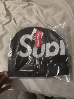 Black and White Supreme Beanie Brand New