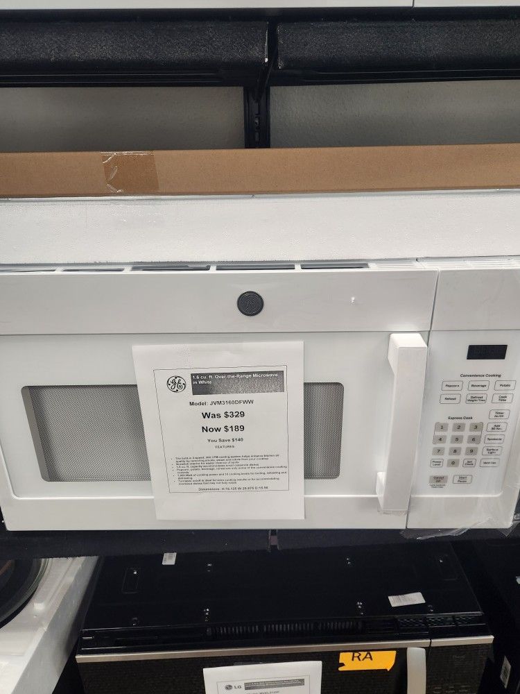 1.6 cu. ft. Over-the-Range Microwave n White