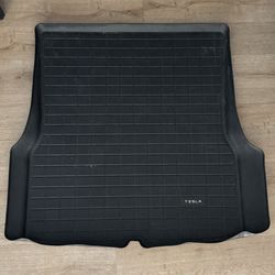 Tesla Model S All-Weather Rear Trunk & Lower Well Mats (2012–2020 OEM)