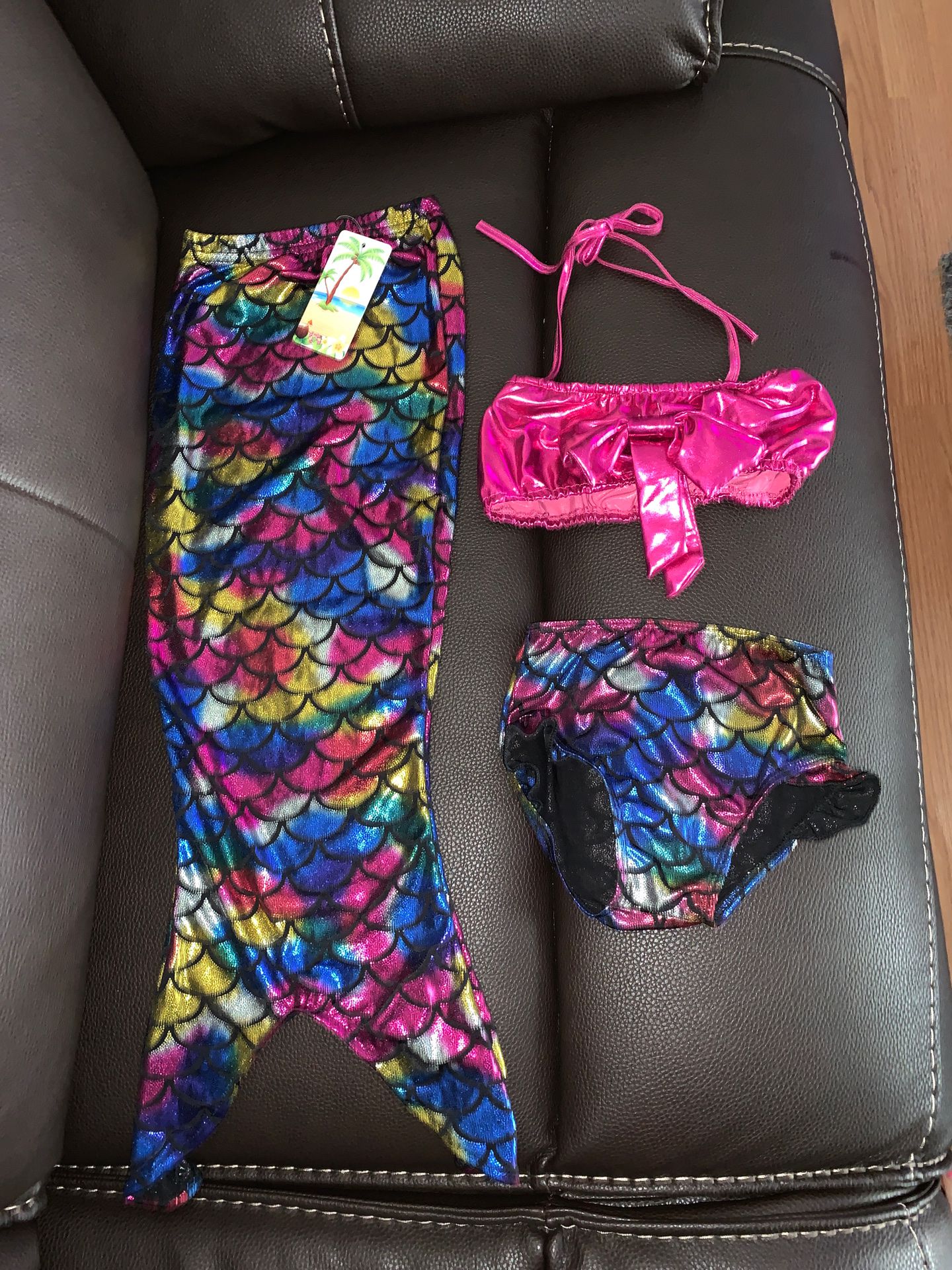 2T mermaid swim suit, toddler swimming wear