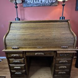 Vintage Roll Top Desk 
