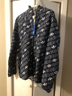 Adidas Monogram Windbreaker Jacket Size LG