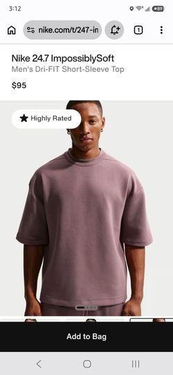 Brand New Nike 24.7 ImpossiblySoft Dri-fit T-Shirt
