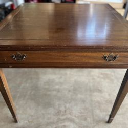 Antique Mahogany Card/puzzle/end Table