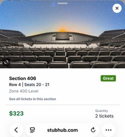 NO DOUDT TICKETS