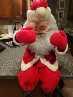 Large vintage non-animated Santa mannequin