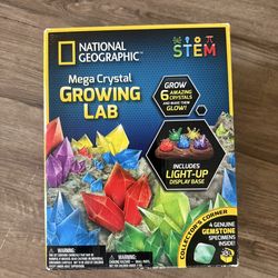 Brand New Nat Geo Mega Crystal Glowing Lab Kids Gift