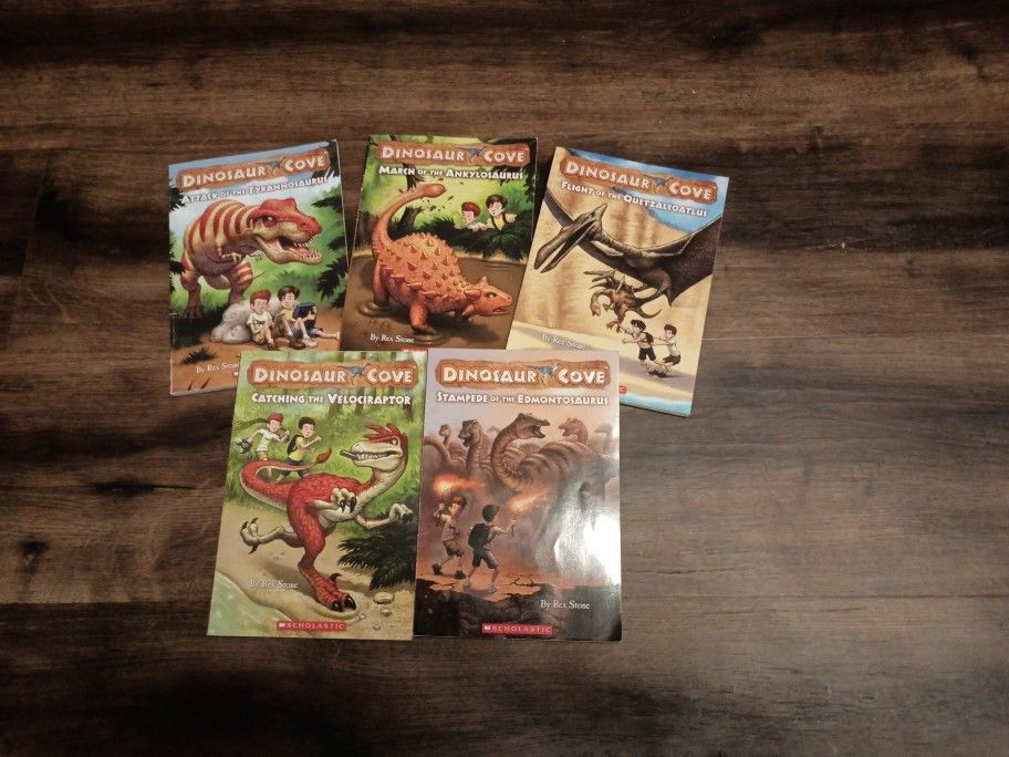 Dinosaur Cove Books 1, 3, 4, 5, & 6