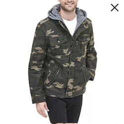 Levi's Mens Cotton Hoody Sherpa Trucker Size Medium New