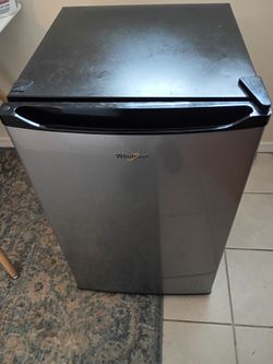 Whirlpool small refrigerator silver