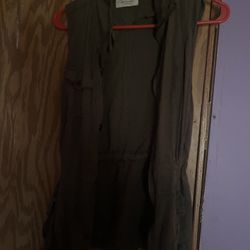 Sage green vest 
