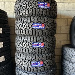 New Set Of (4) 33x12.50R20 Delium Terra Raider AT 10 Ply Tires For Sale
