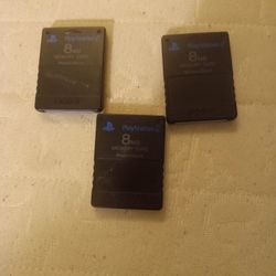 Playstation 2 Memory Cards