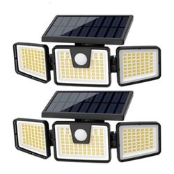 Solar Security Floodlight  - 2PK