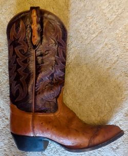 Men's Tony Lama Ostrich Boot size 10.5D