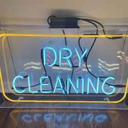 Neon Sign: Dry Cleaning