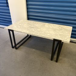 Crate & Barrel Marble Coffee Table