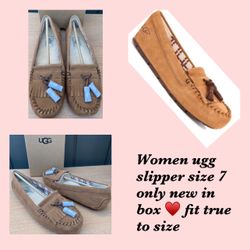 Ugg Women Slippers Size 7 New In Box $70 Firm Cash Or Zelle 