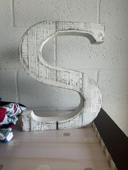 Letter S Farmhouse Wall Decor 
