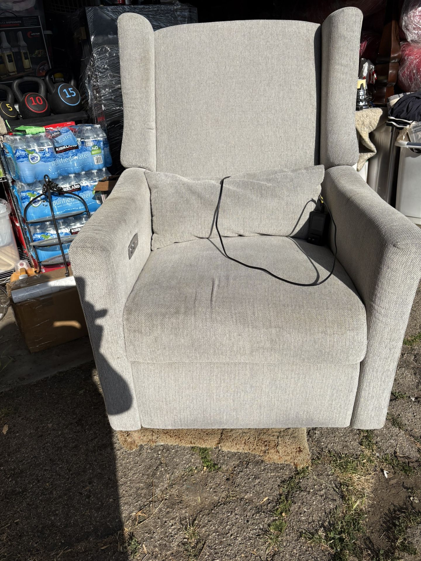Electric arm rest sofa recliner