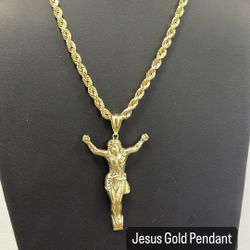 Jesus Gold Pendant