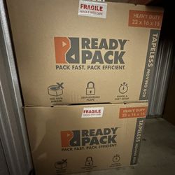 2 moving boxes, Heavy Duty, The Home Depot, like new