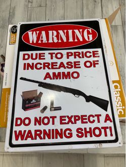Metal sign