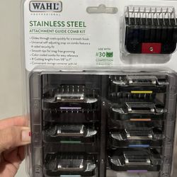 Wahl #30 clipper stainless steel attachment set