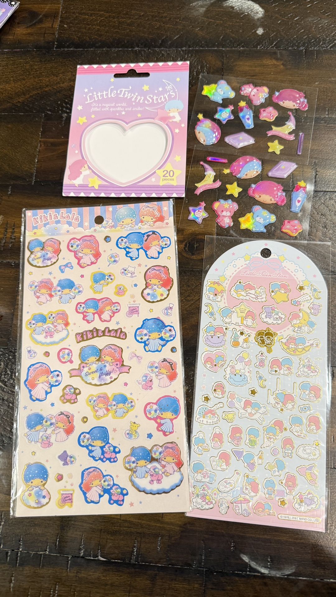 Sanrio Little Twin Star Sparkle Glitter Sticker bundle Lots