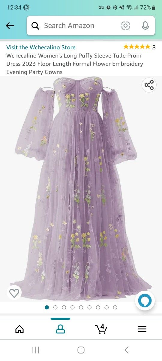 Formal Floral Dress. Size 16